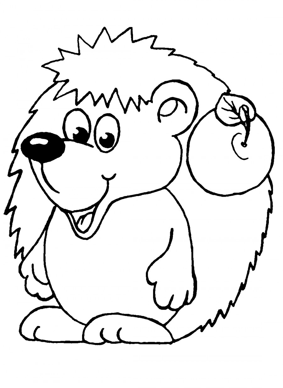 Мордочка ежика для аппликации