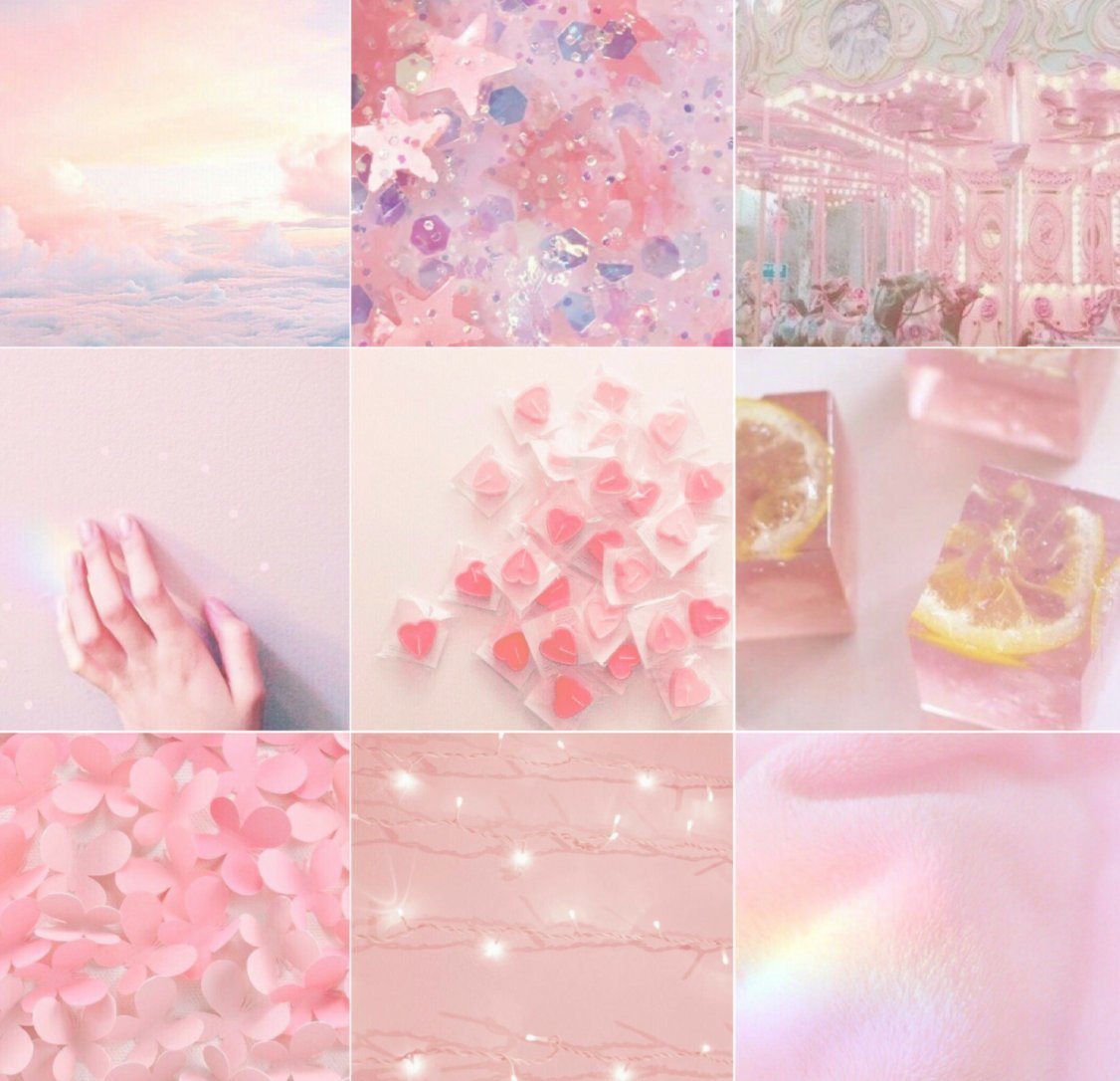 Aesthetic Pink Pastel коллаж