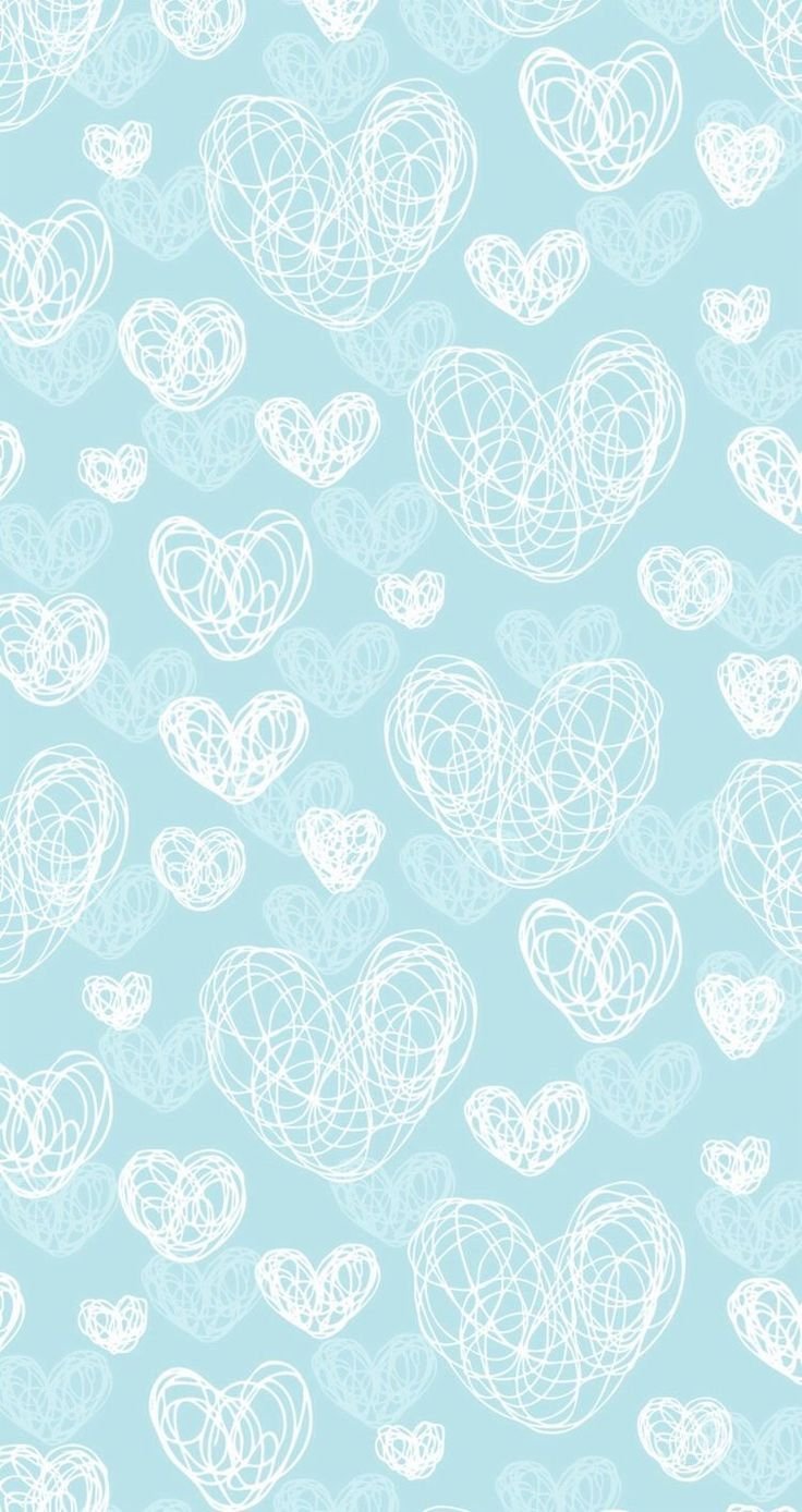 Светлый фон с сердечками