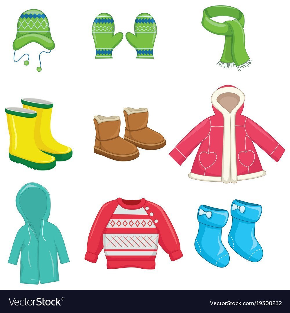 Осенняя одежда для рисования