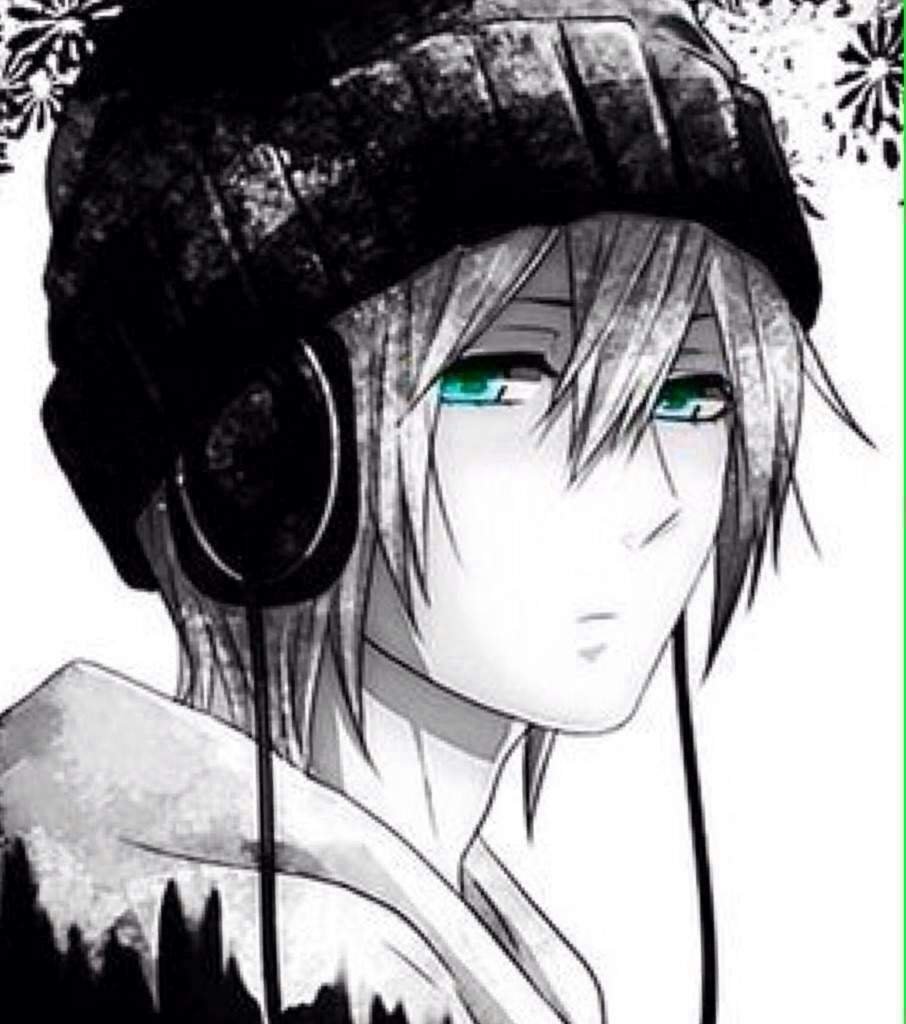 Парень в наушниках арт