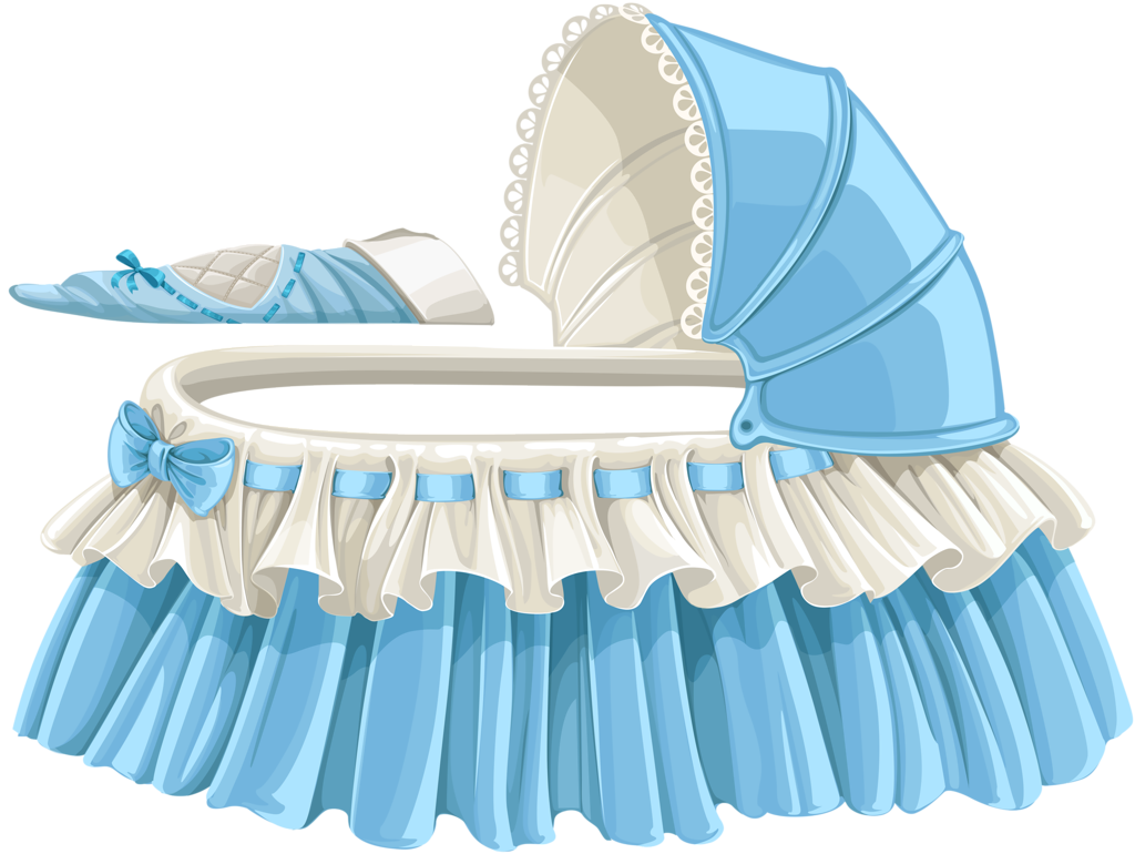 Колыбель на белом фоне