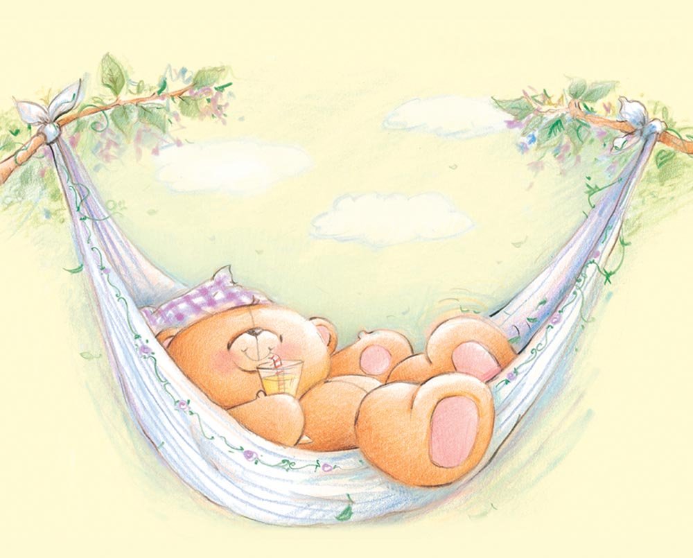 Мишка в гамаке