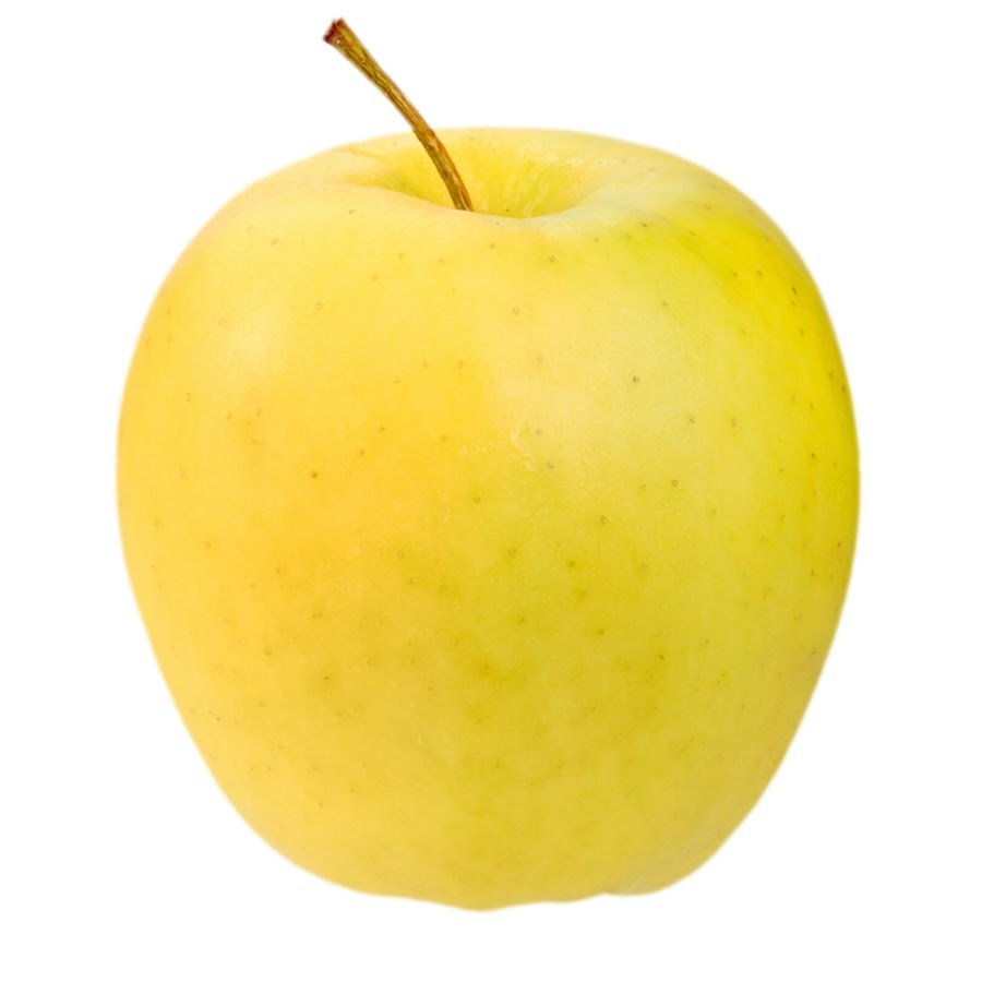 Квадратное яблоко желтое