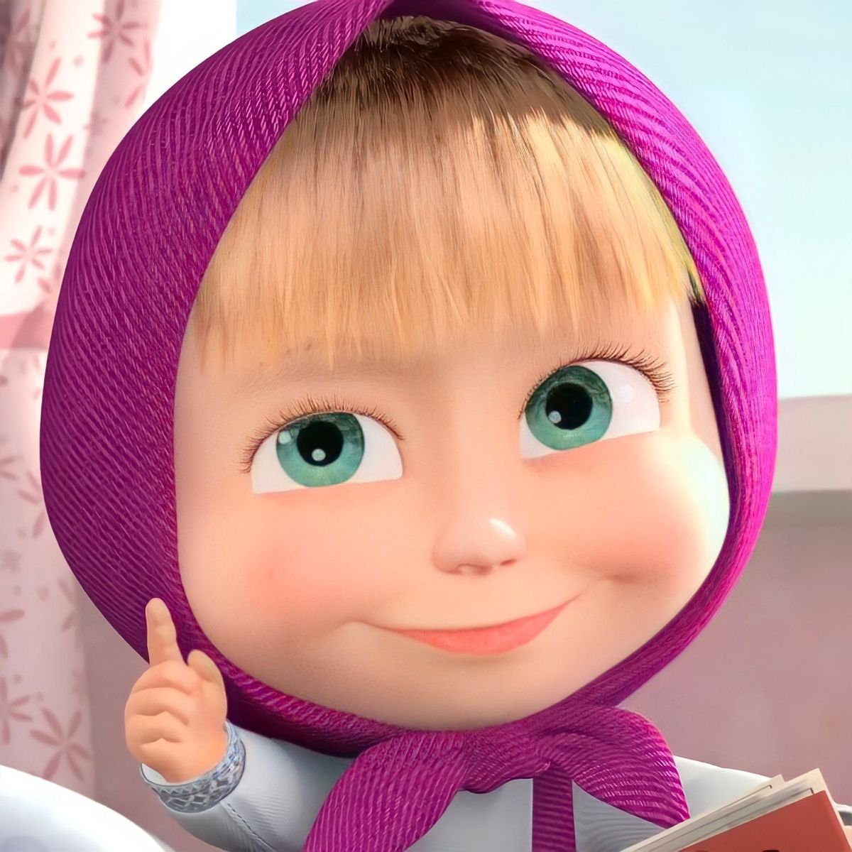 Лицо Маши из мультика Маша и медведь