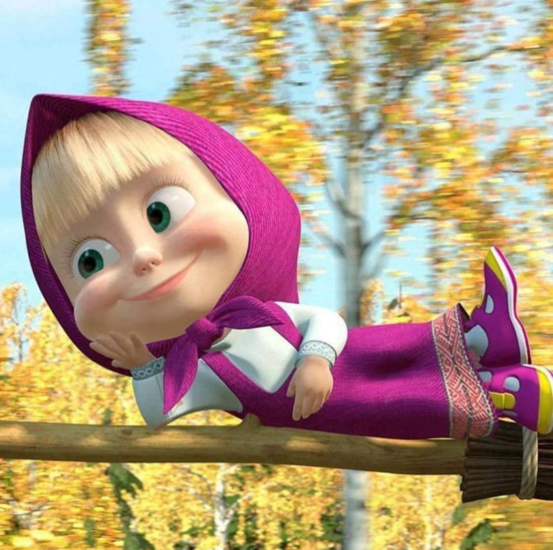 Маша и медведь лежит