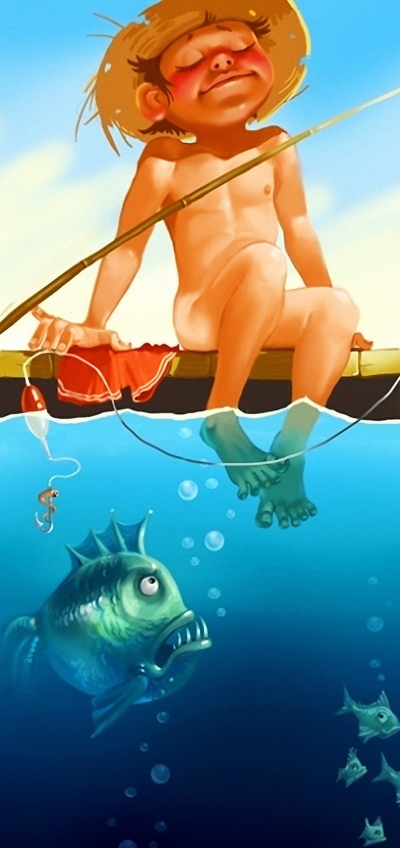 С днём рождения рыбаку