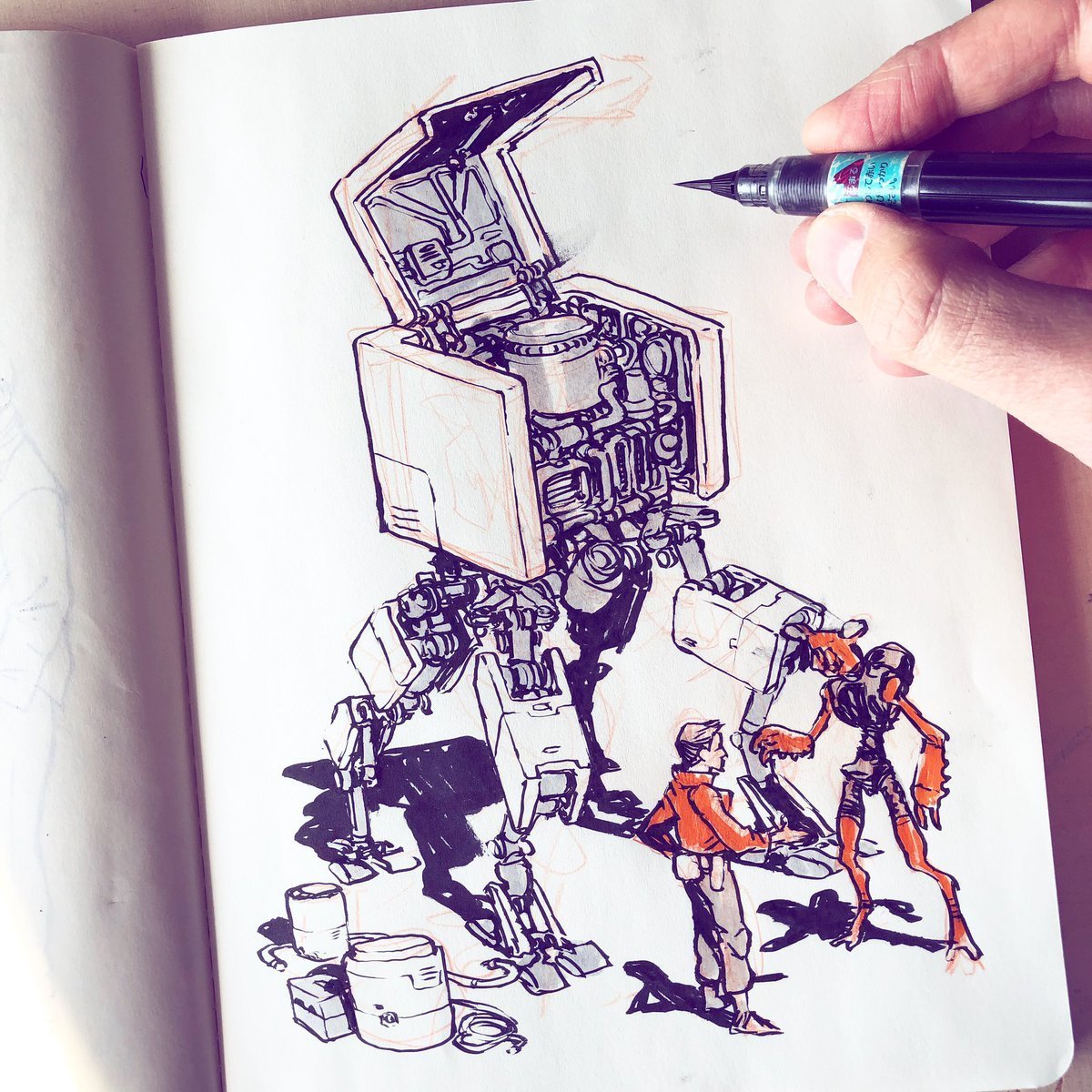 Креативный робот рисунок