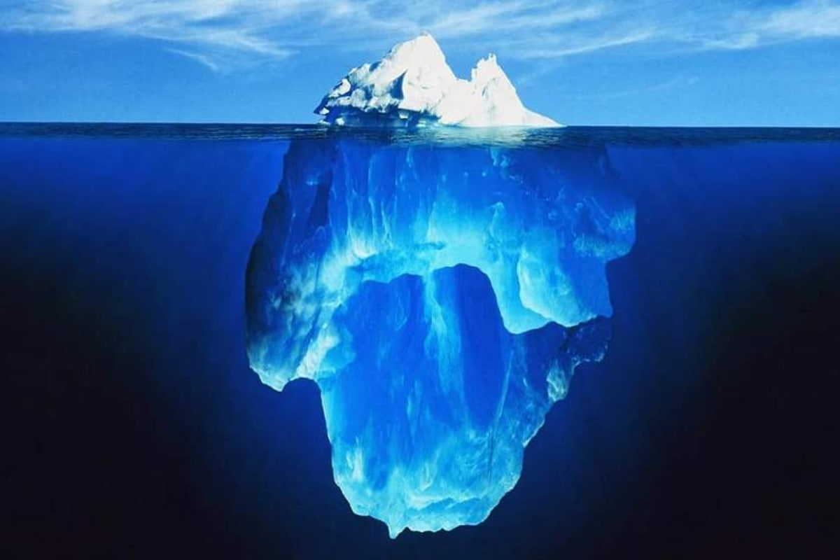 Ты видишь только вершину айсберга