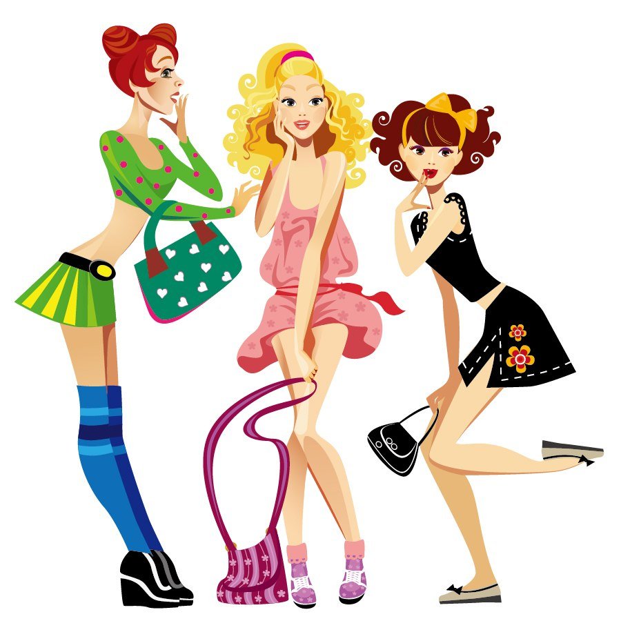 Пять нарисованных девочек