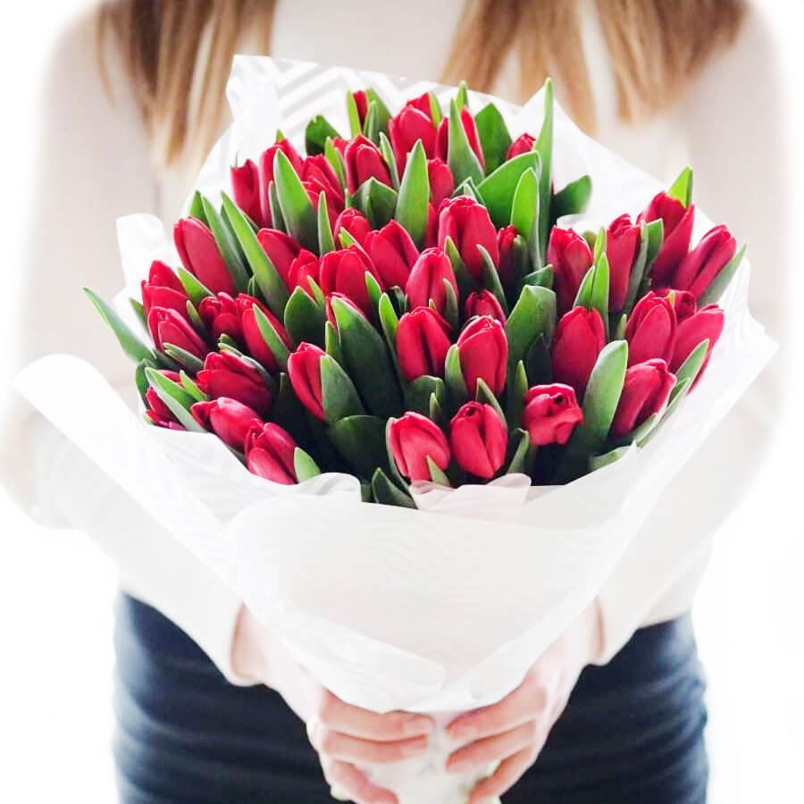 Букет 35 тюльпанов