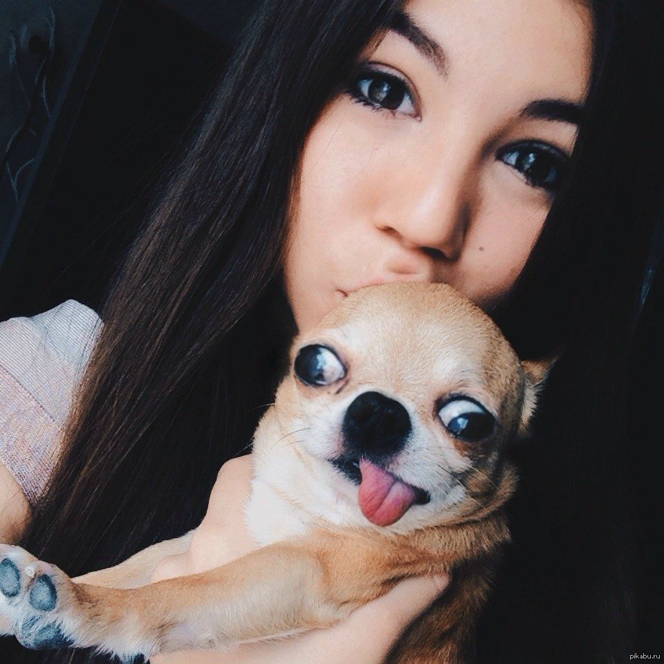 Селфи с собачкой