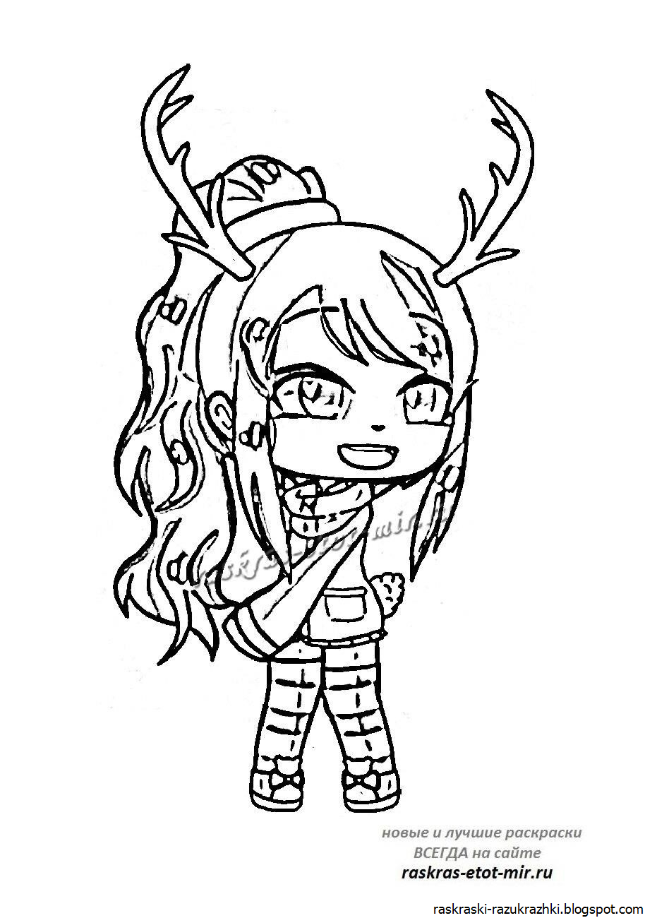 Раскраски гача лайф демоны