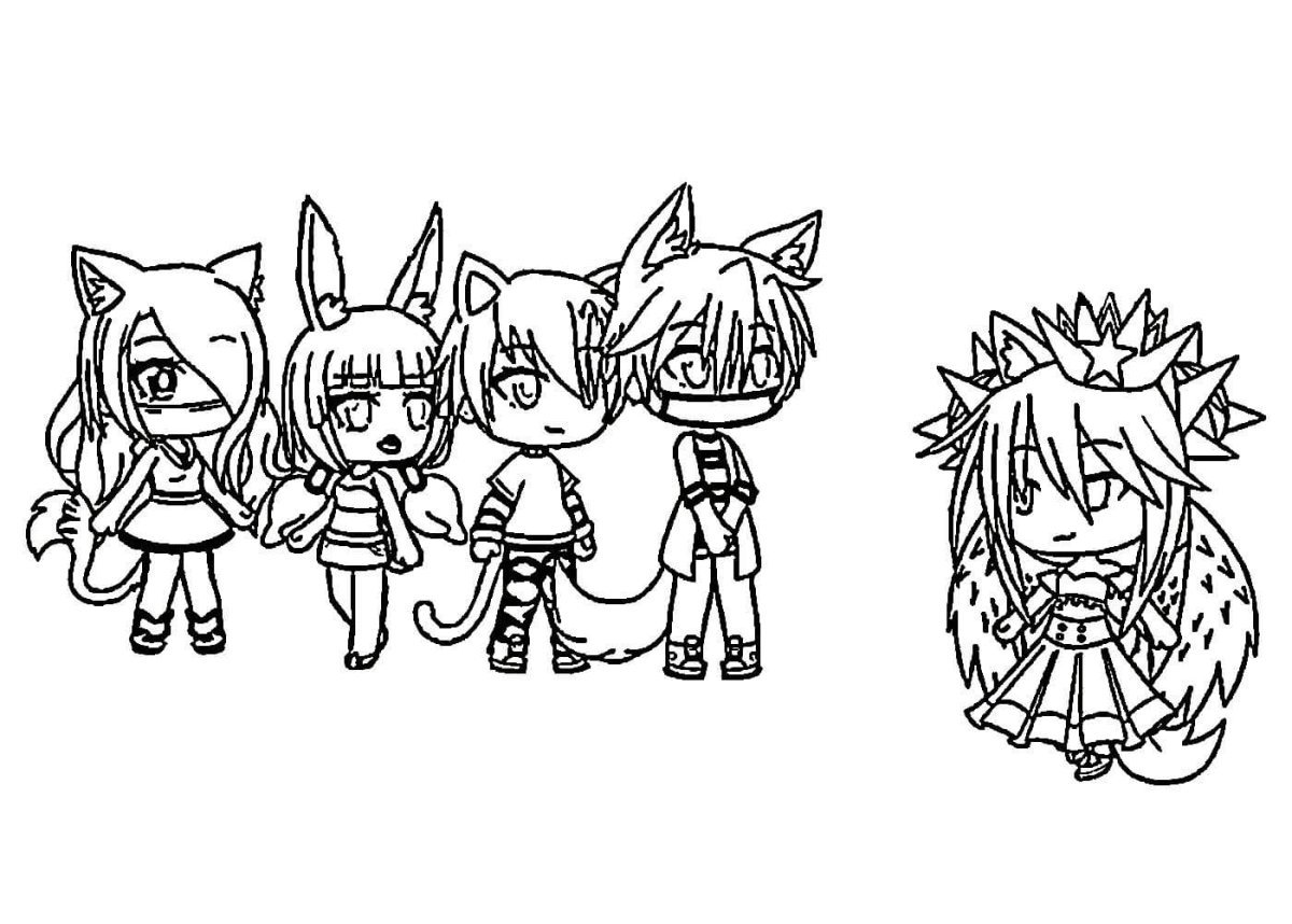 Гача лайф раскрашивать