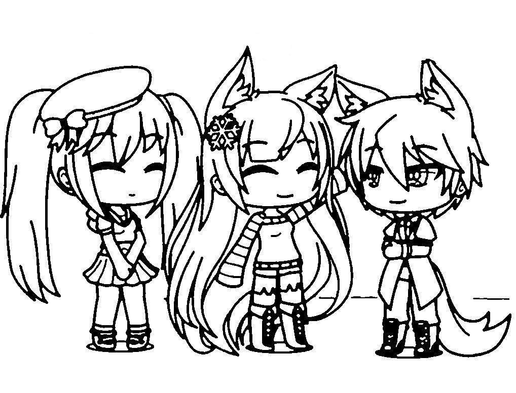 Колоринг гача лайф