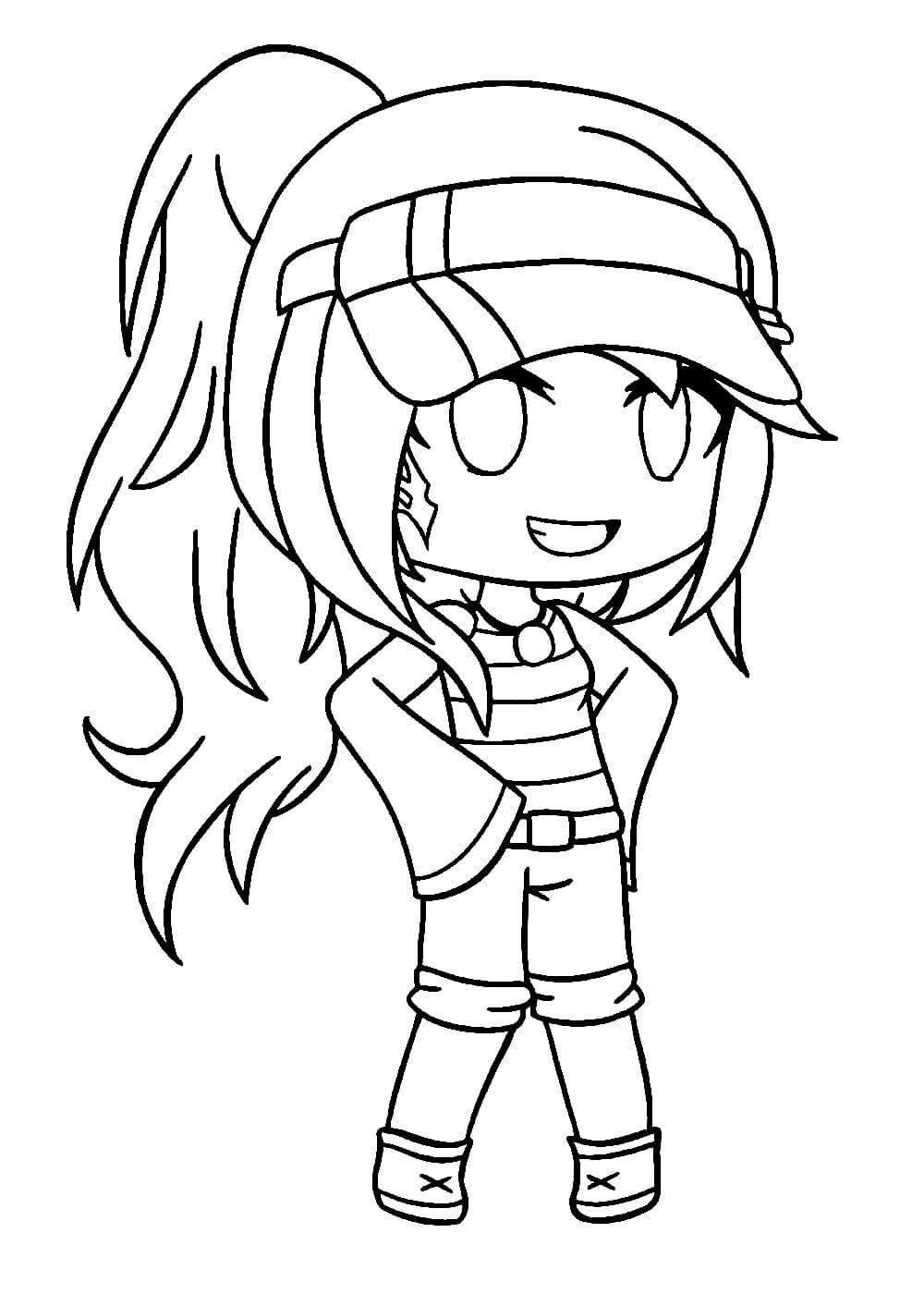 Раскраски гача лайф аниме