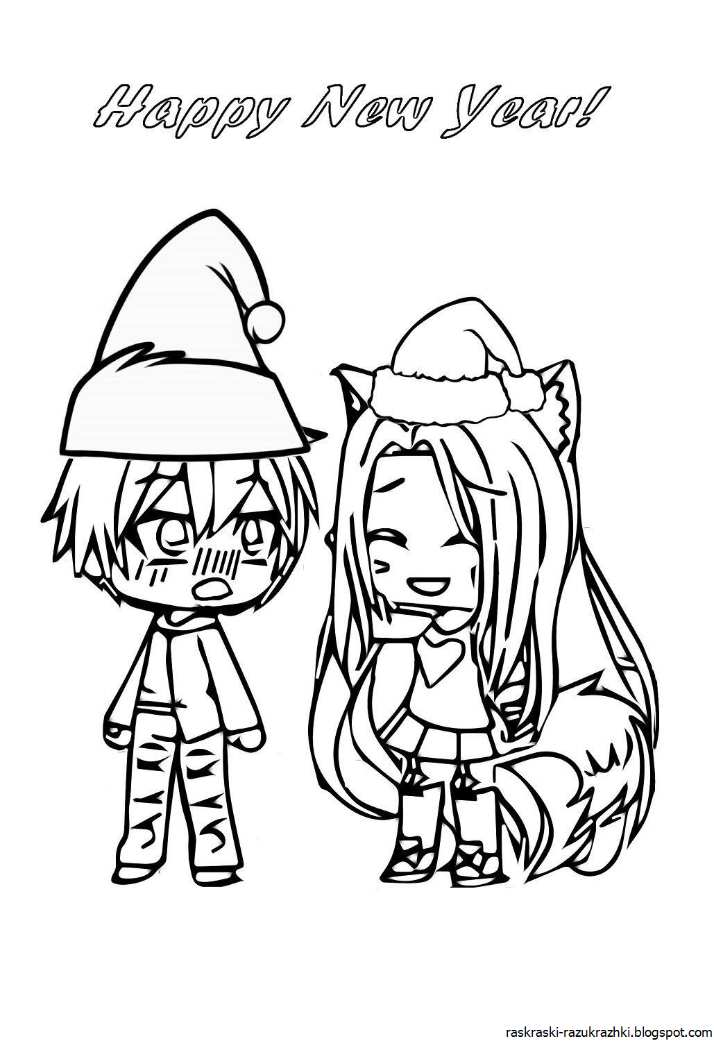 Гача лайф раскраска пацанка