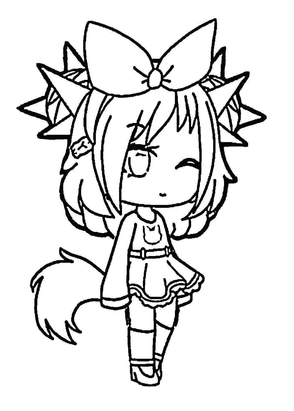 Раскраски гача лайф аниме