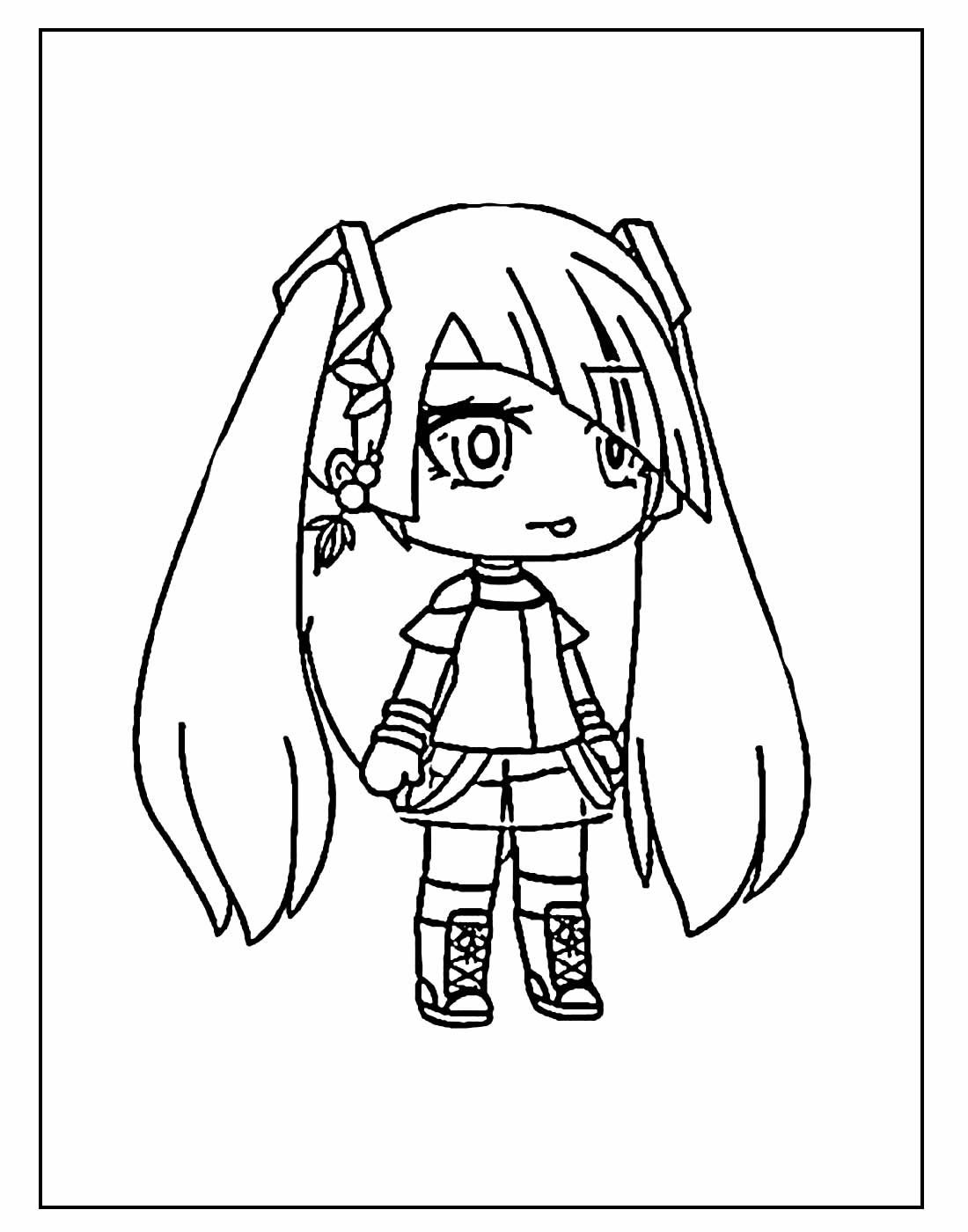 Раскраски гача лайф аниме