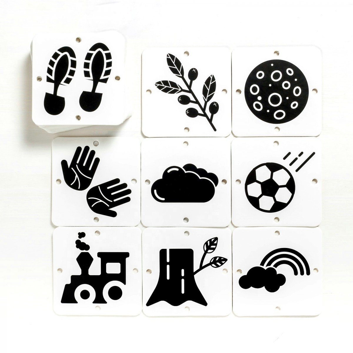 Черно белые животные для новорожденных