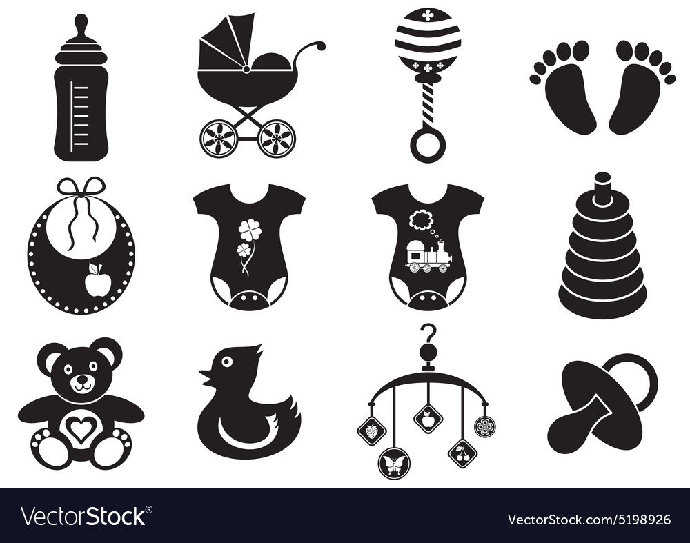 Монтессори для новорожденных чёрно белое