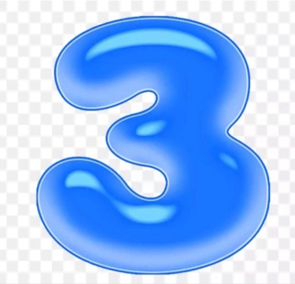 Буква з синяя