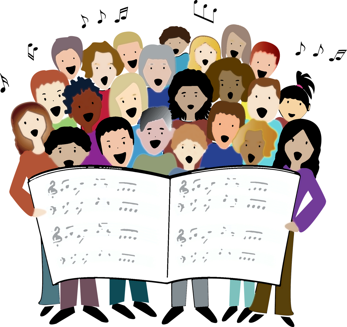 Мужской хор вектор