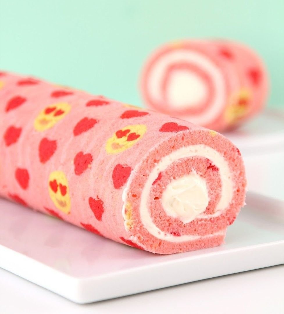 Украшение рулета бисквитного