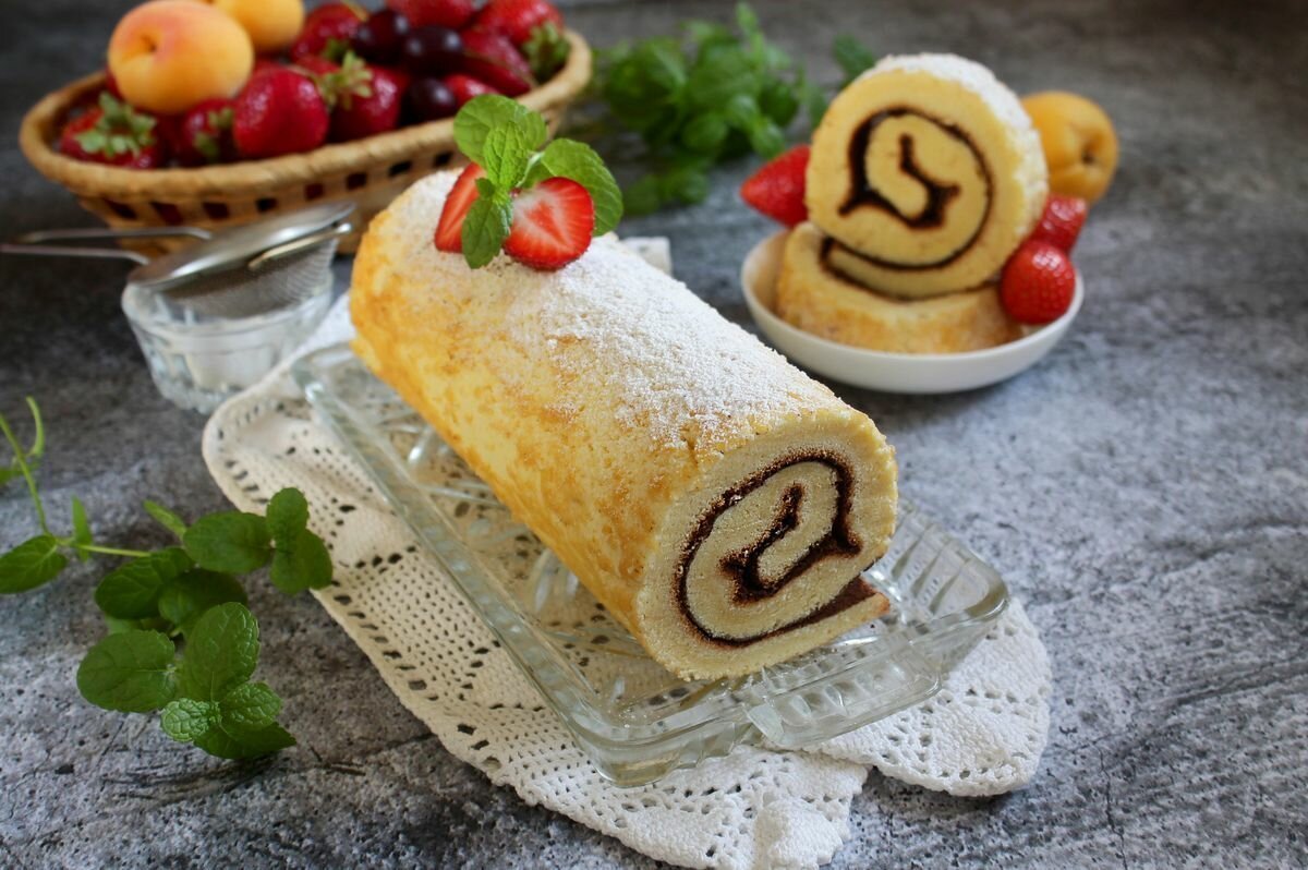 Рулет бисквитный