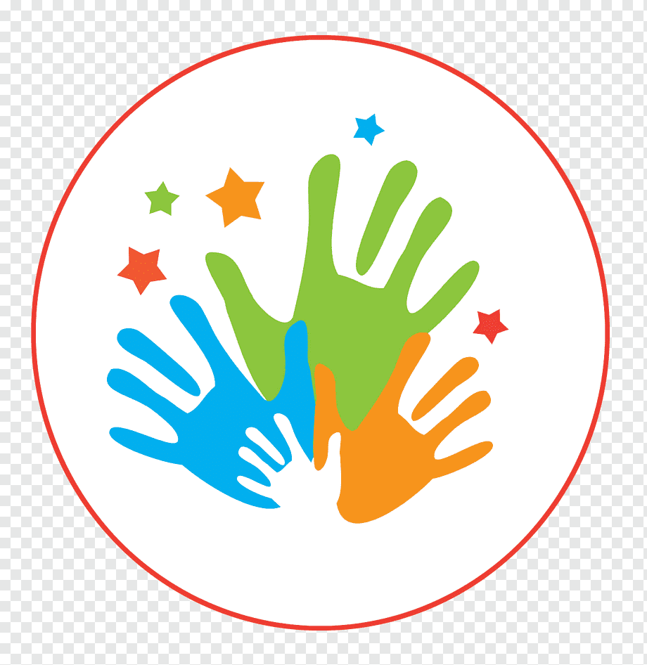 Разноцветные ладошки по кругу