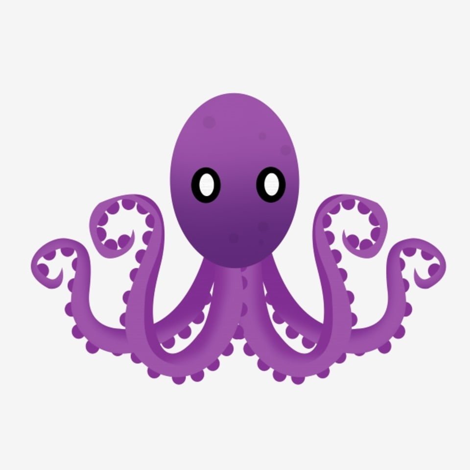 Осьминог розовый
