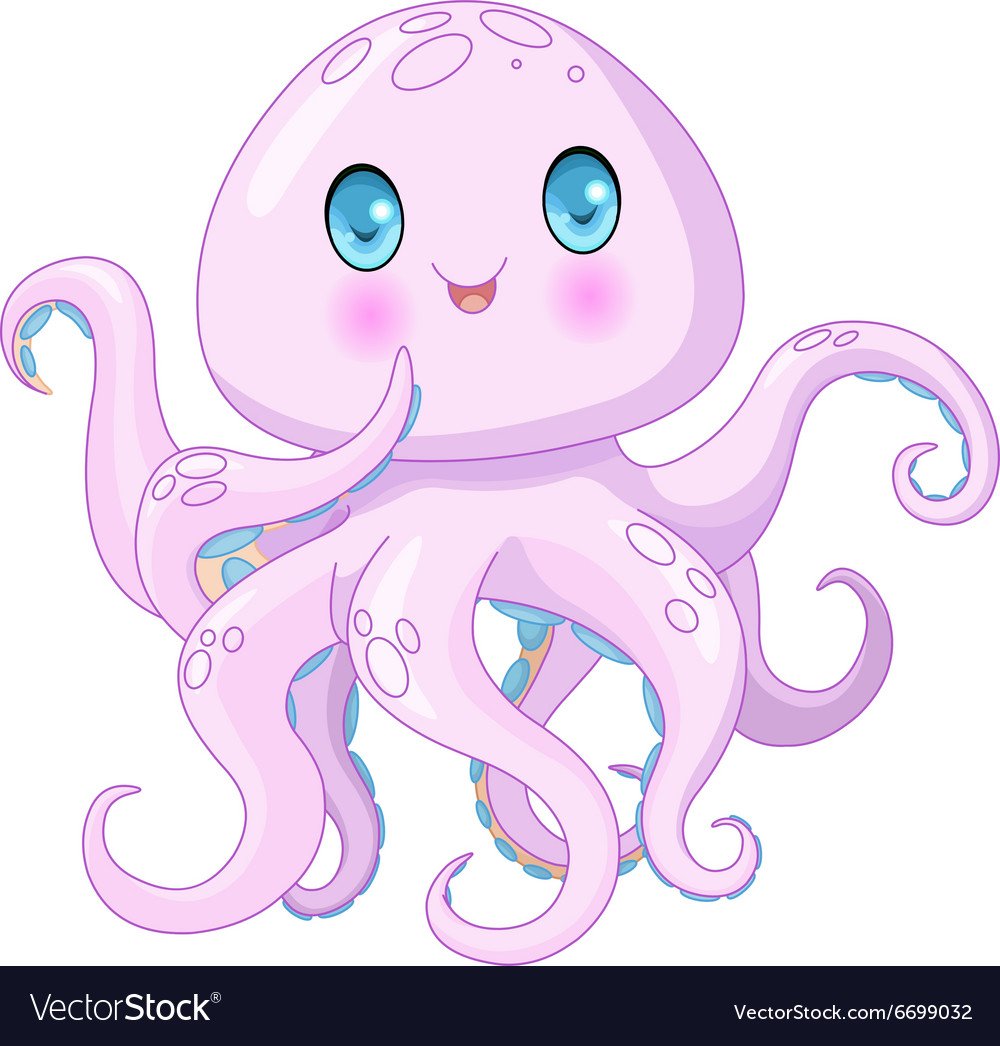 Смешной осьминог