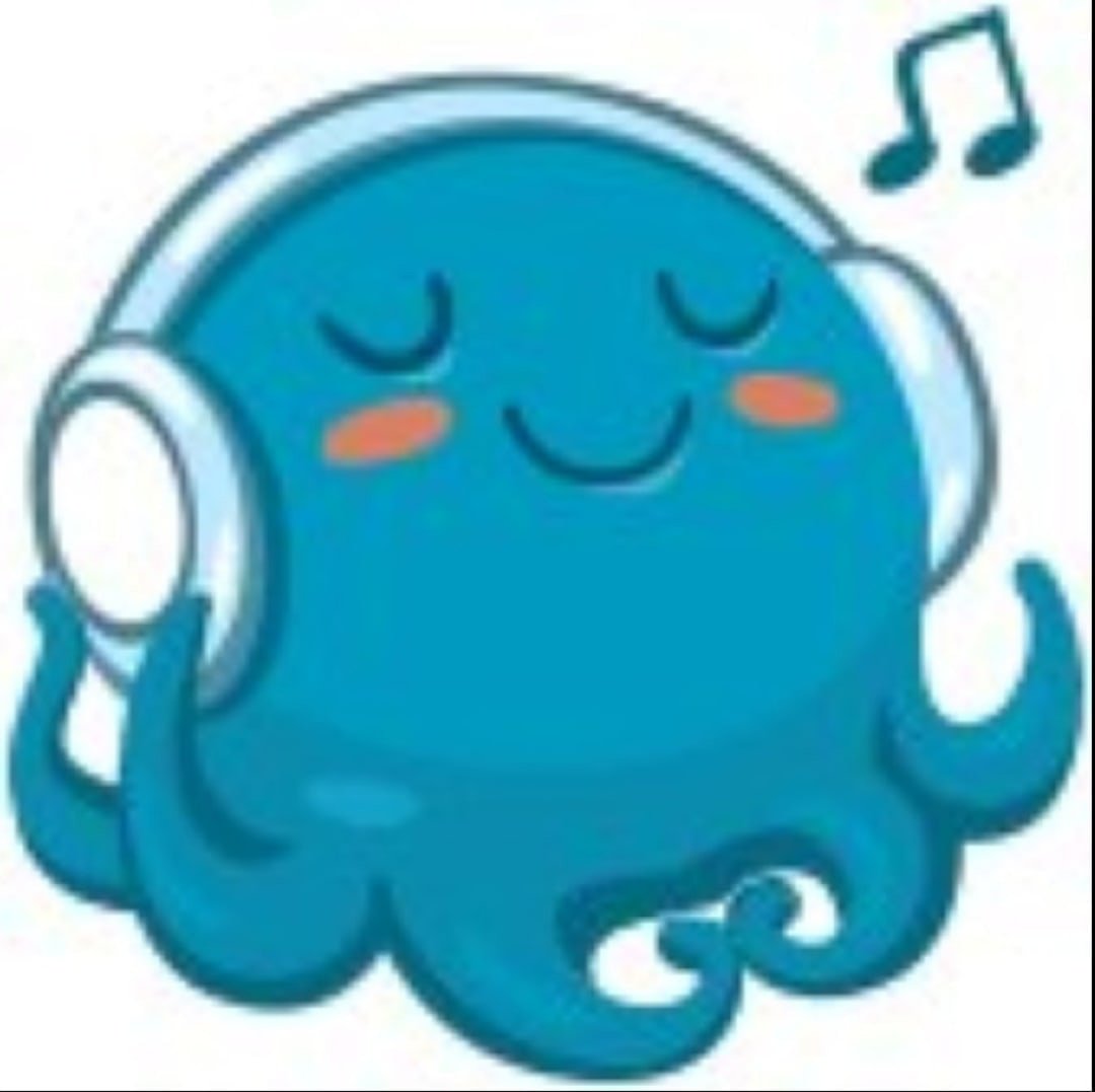 Иллюстрация розовый осьминог