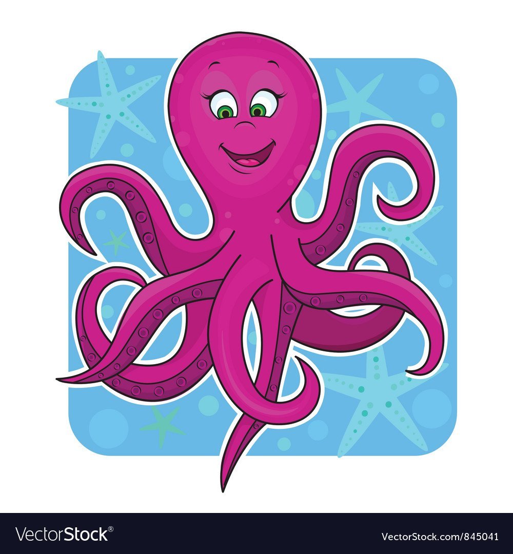 Веселый осьминог