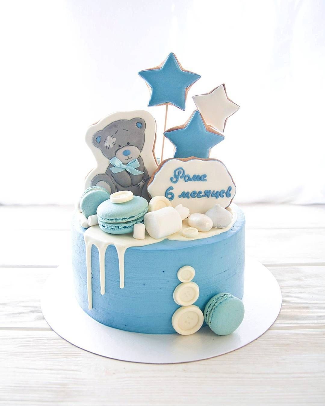Муссовый торт на годик мальчику