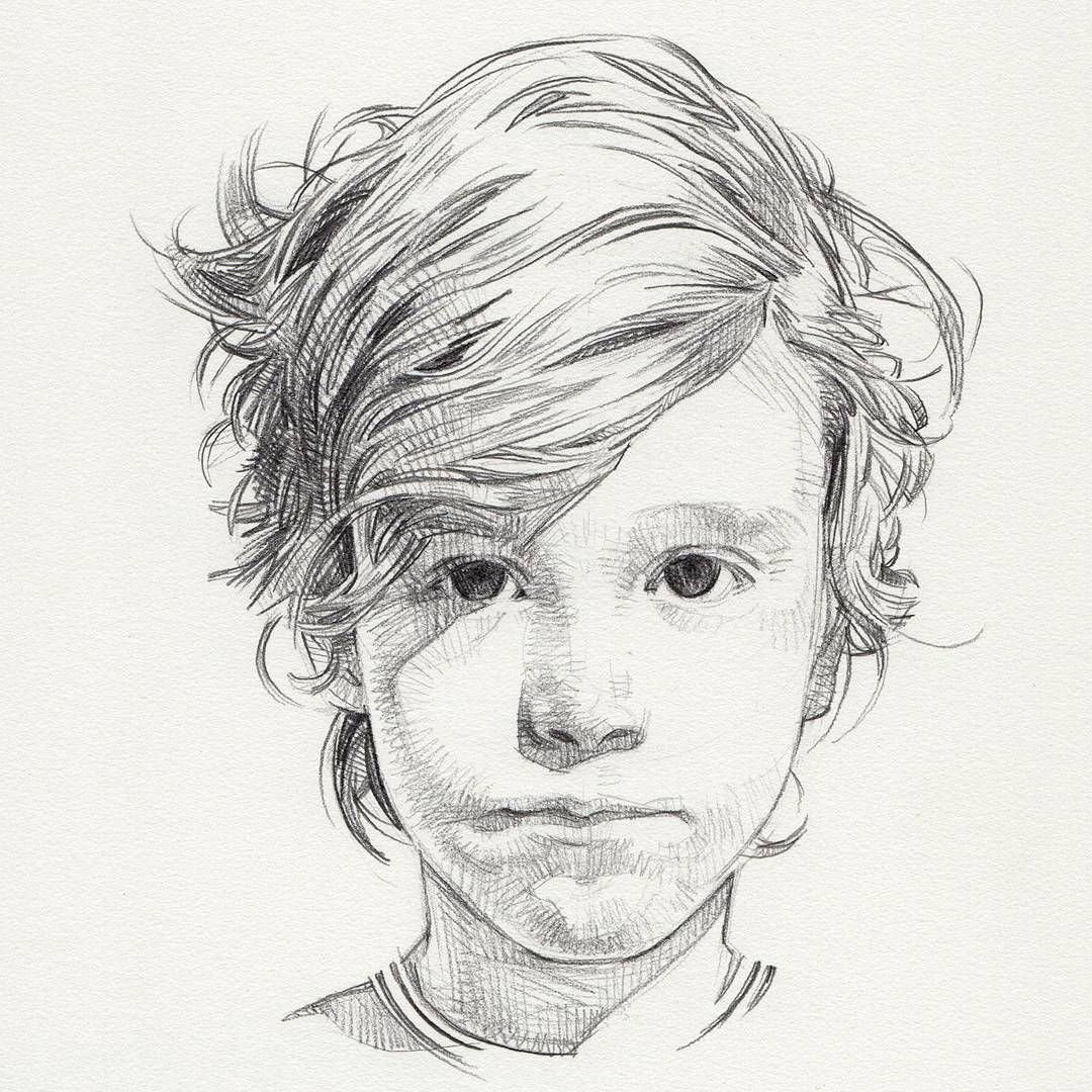 Рисунок мальчика карандашом