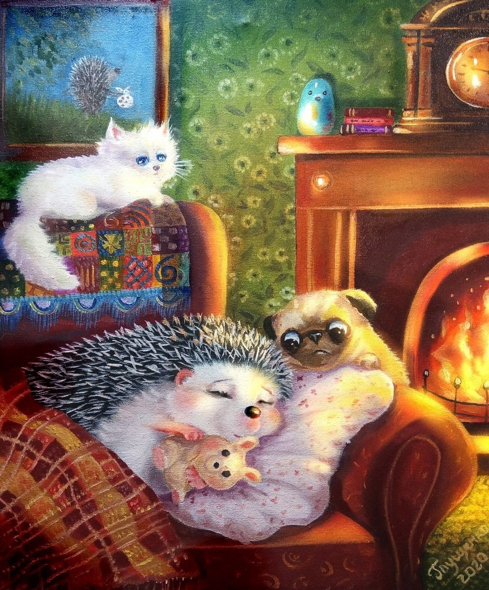 Мультфильмы советские как Ежик и Медвежонок встречали новый год