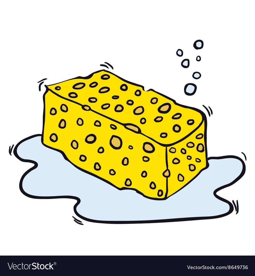 Губка для посуды мультяшная