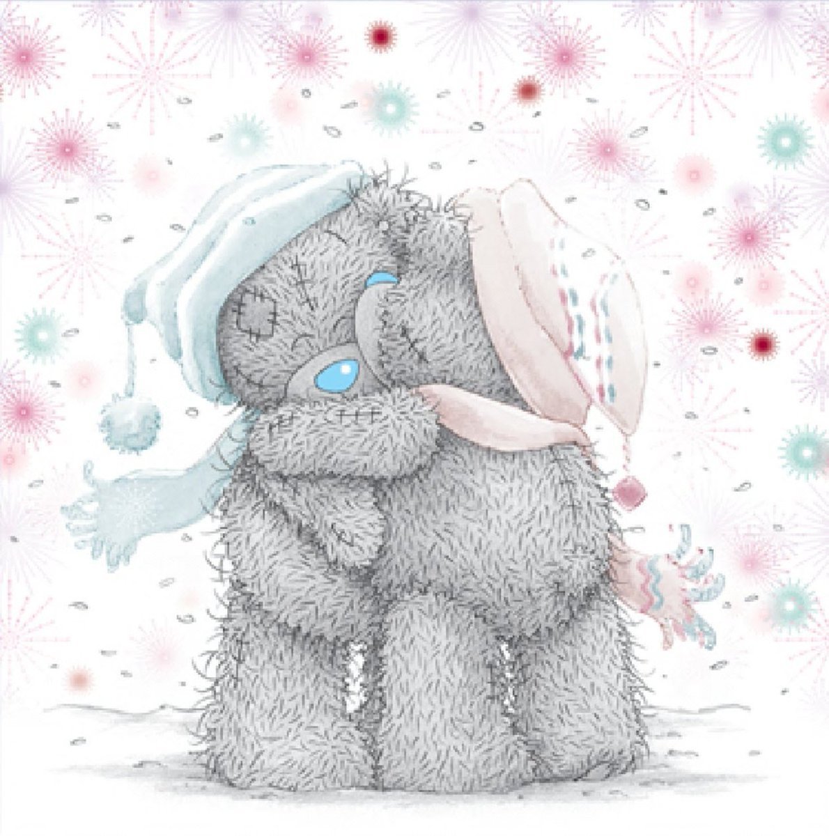 Мишка Тедди обнимает