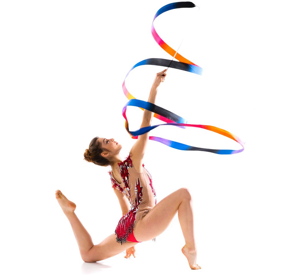 Гимнастическая лента в движении