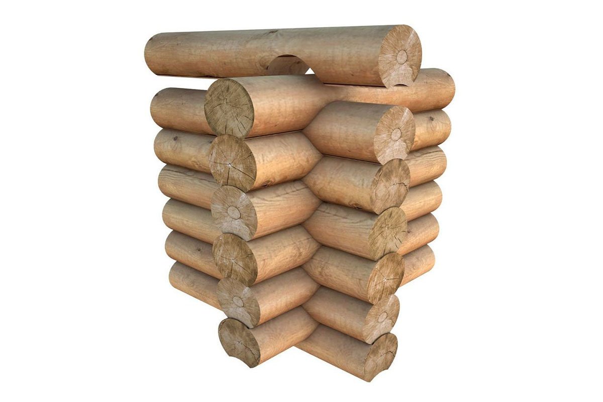 Мультяшные домики бревна