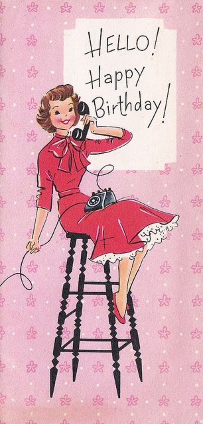 Открытка с днем рождения моднице