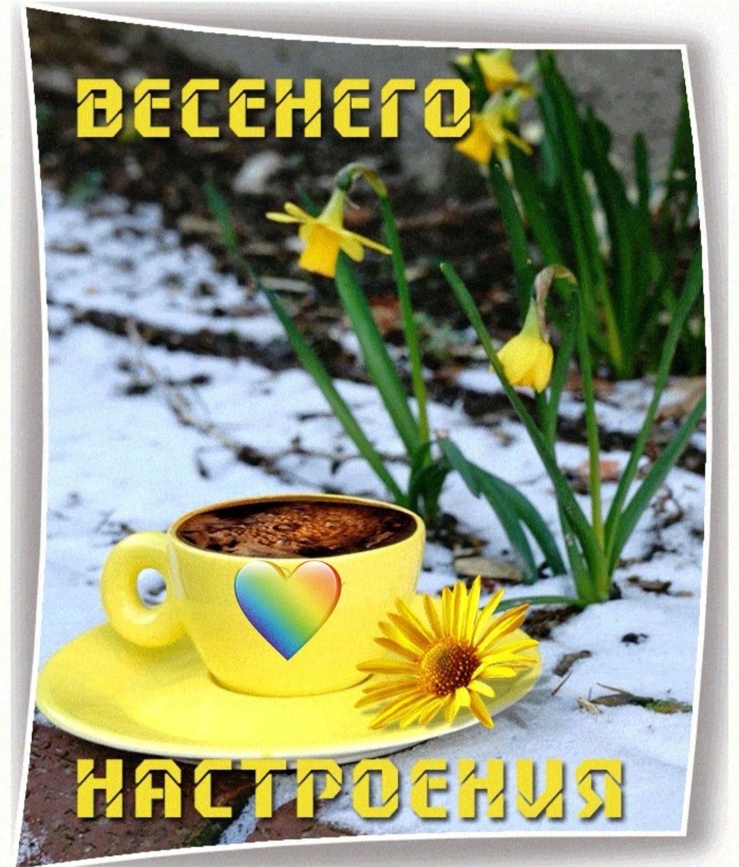 Приветствие с добрым утром весенние