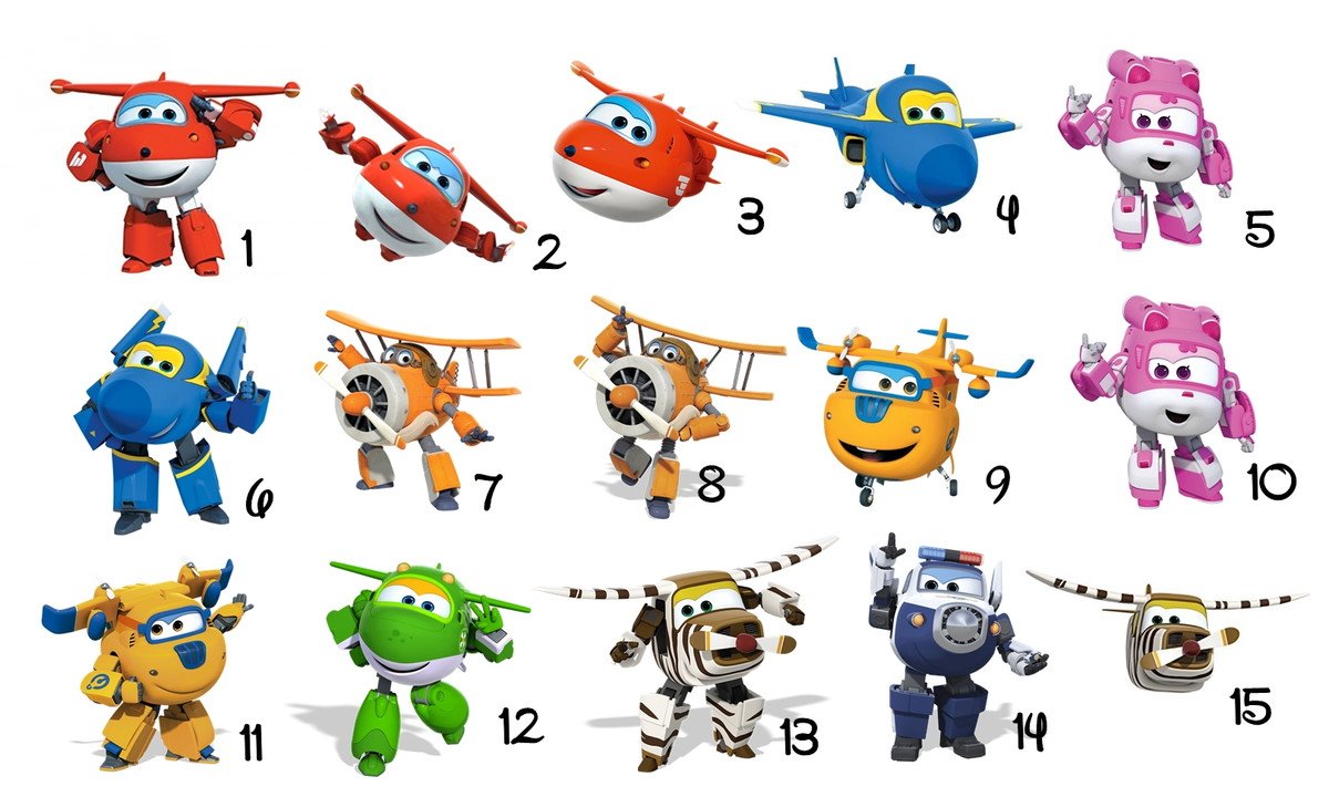 Супер Крылья Джетт и его друзья имена