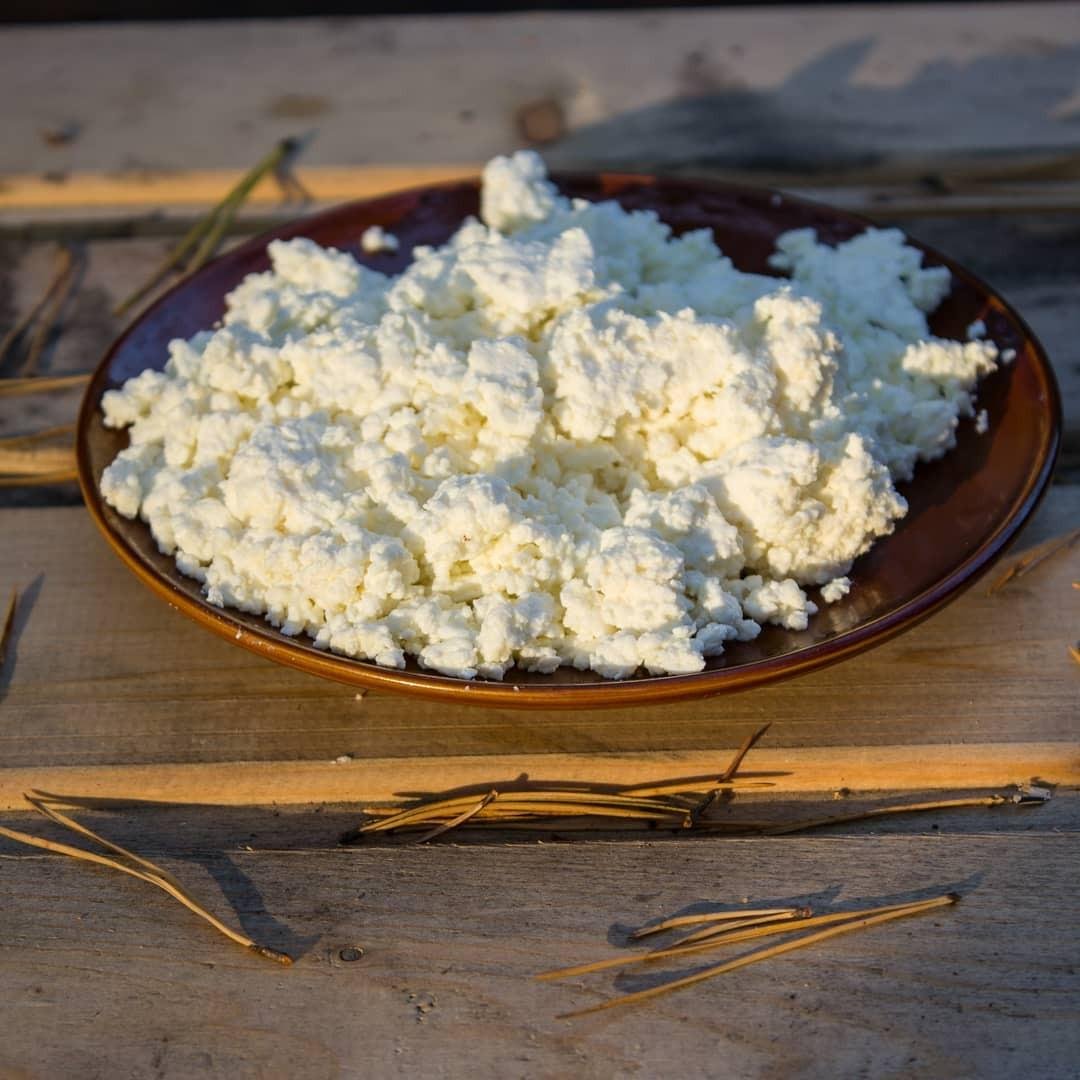 Творог вид сверху