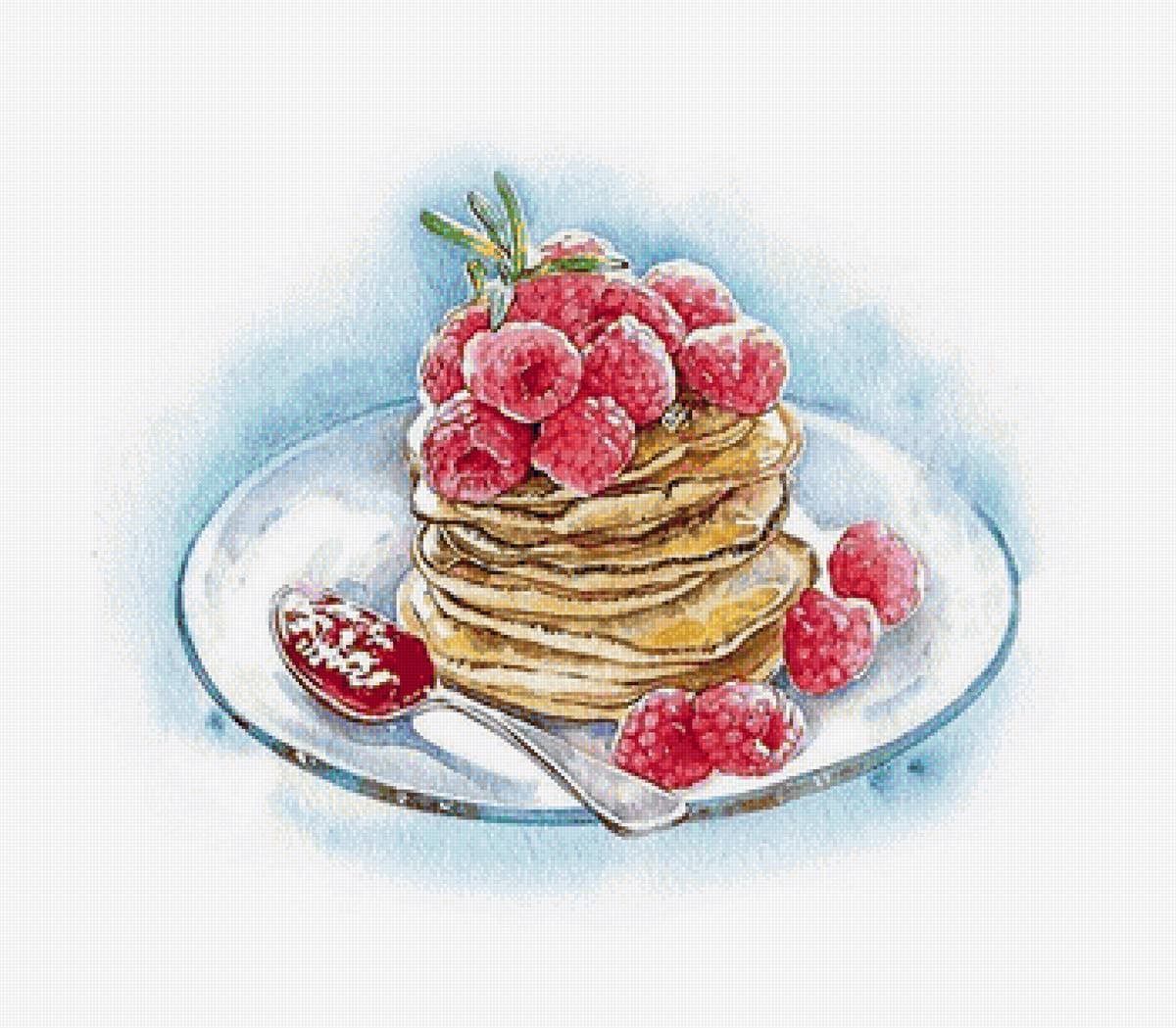 Тарелочка для блинов рисование