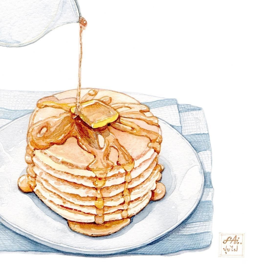 Скетчи маркерами блинчики