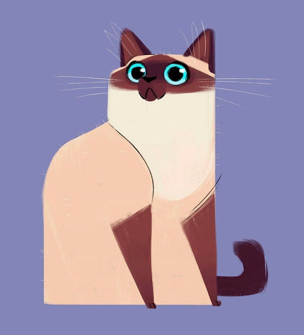 Кошка в иллюстраторе