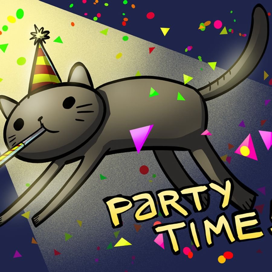 Тусовка котов