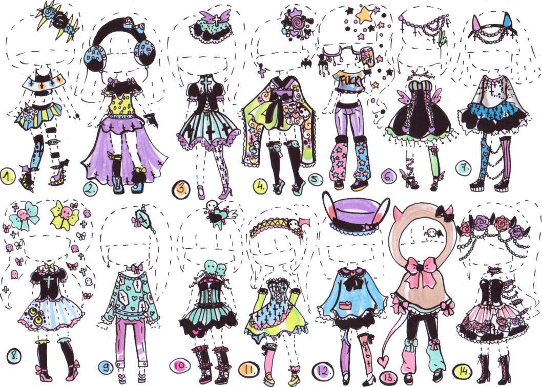 Одежда Чиби для рисования